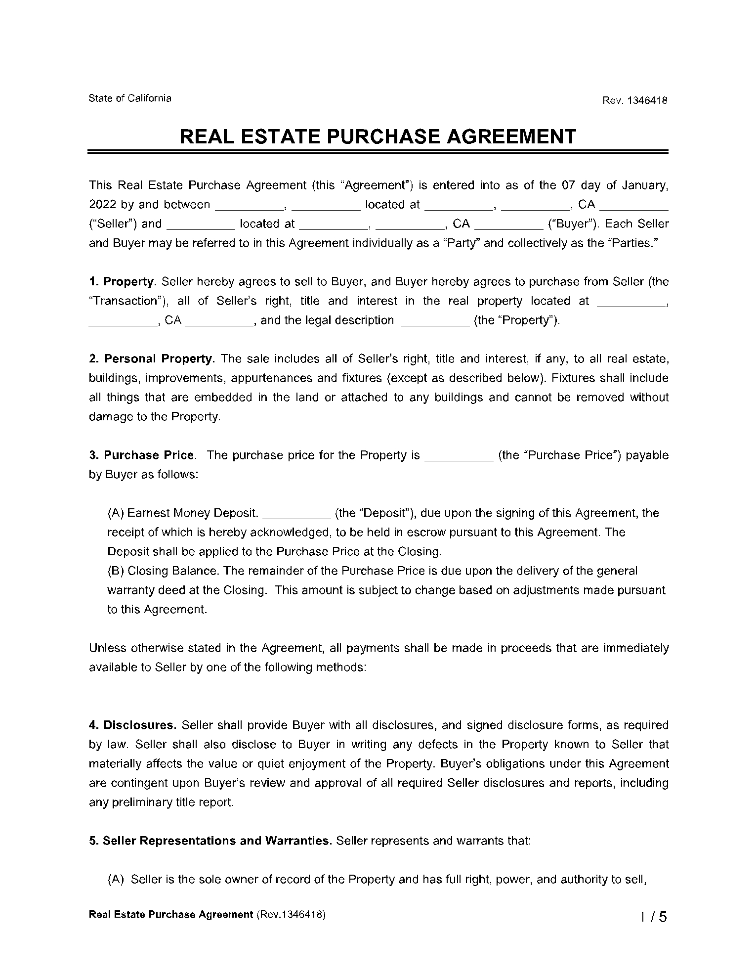 Purchase Agreement Templates From CocoSign