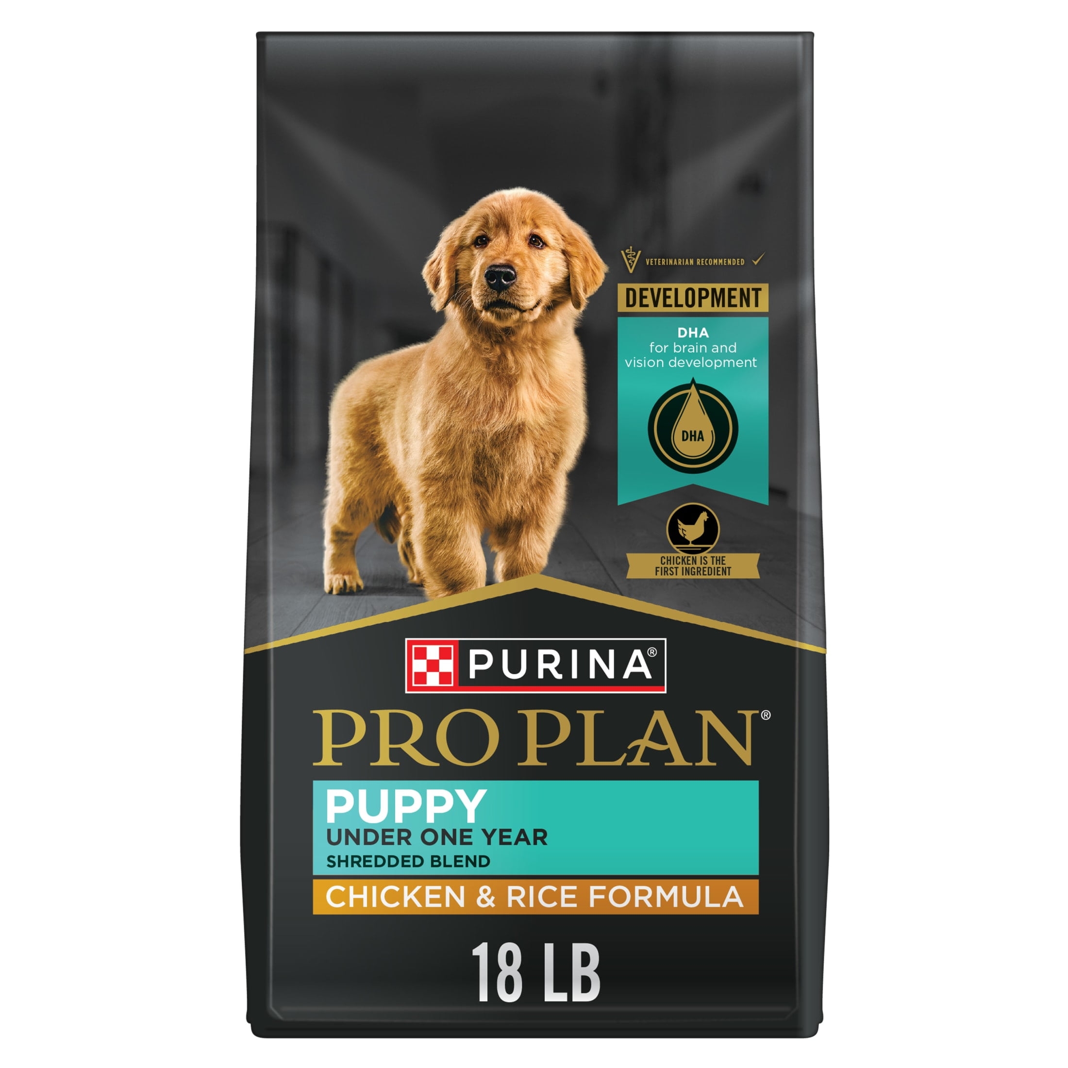 Purina Pro Plan Puppy Shredded Blend Chicken U0026 Rice Formula Dry Dog Food 6 Lb