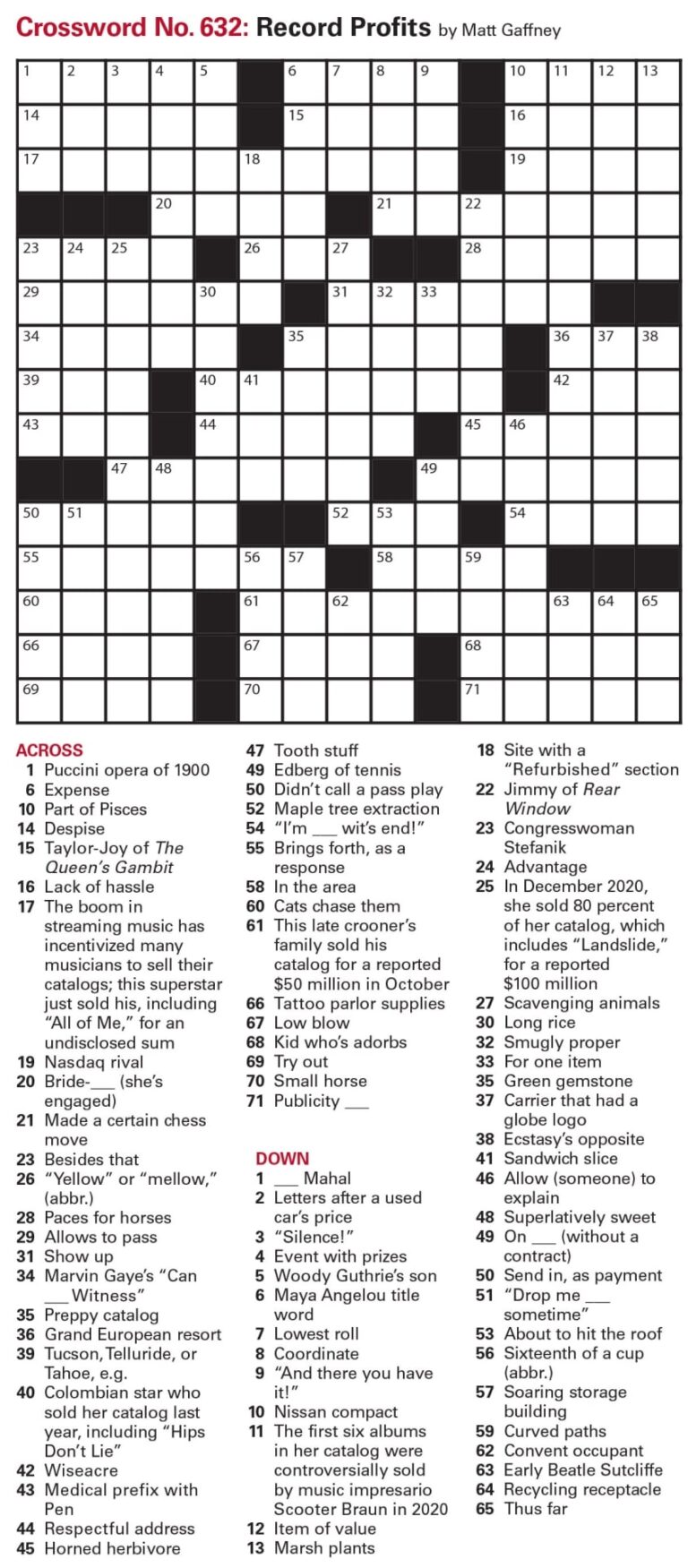 Puzzles Printable Crossword And Sudoku Issue January 28 2022 Worksheets Library