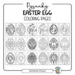 Pysanky Eggs Coloring Pages Expressive Monkey