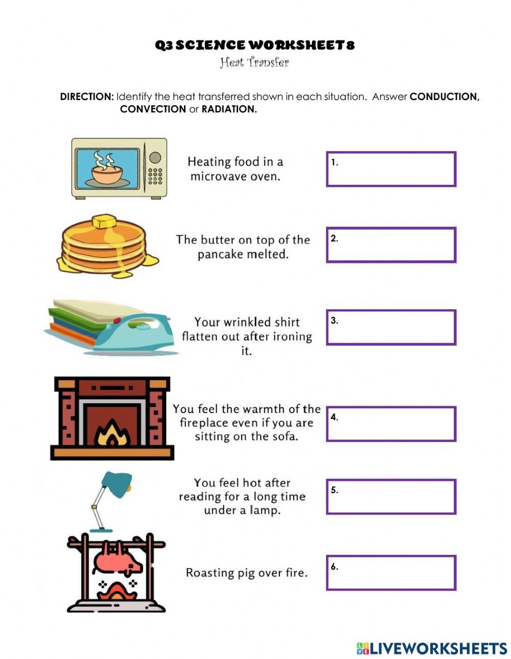 Q3 Science Worksheet 8 Heat Transfer Worksheet Live Worksheets Worksheets Library