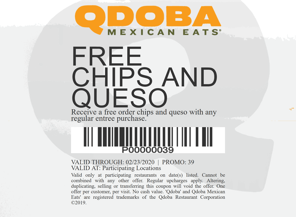 Qdoba 7 Off Promo Code September 2024 Couponbox 