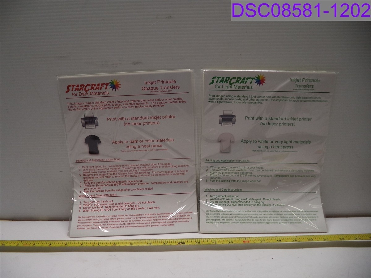 starcraft inkjet printable transfers