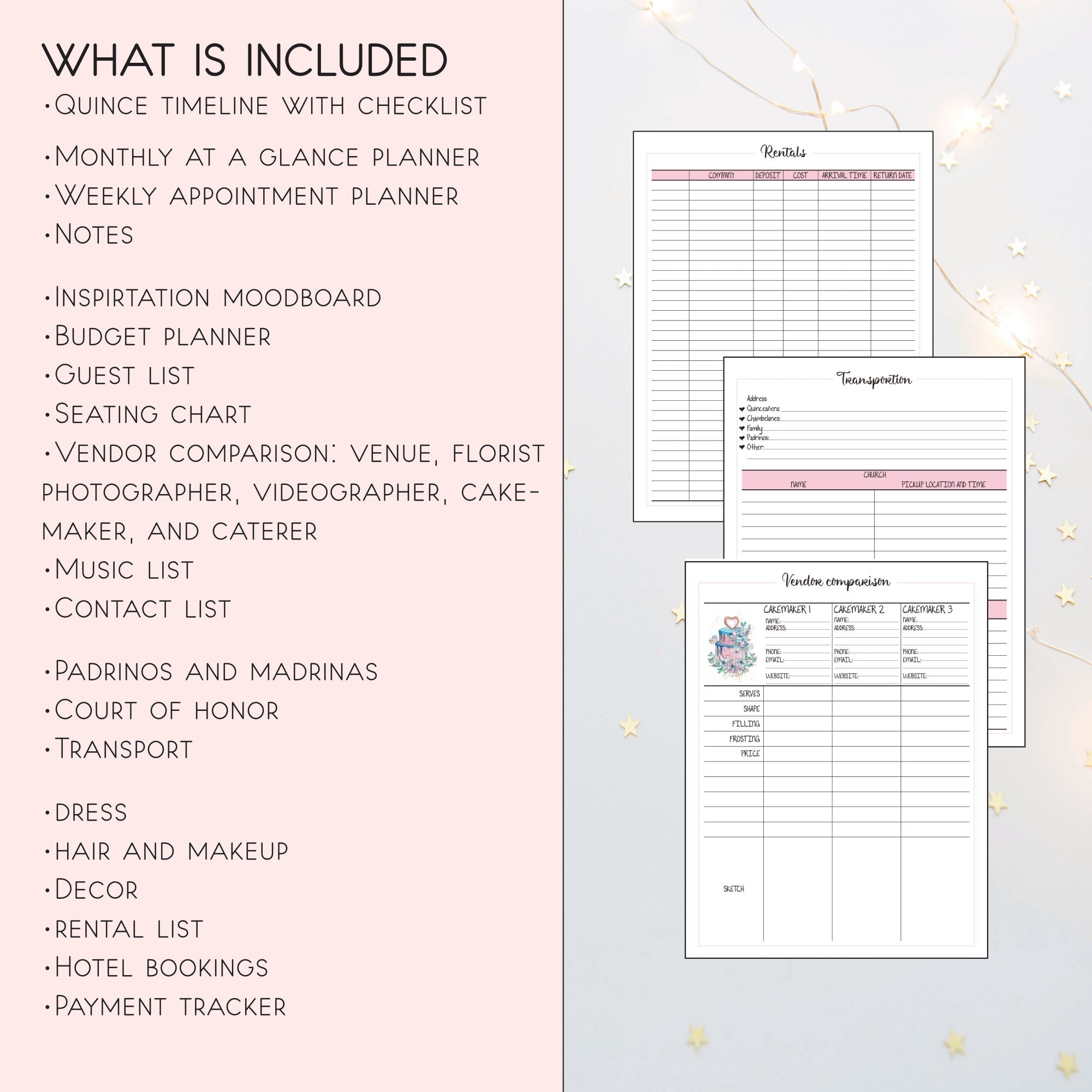 Quincea era Planner Quince Planning Checklist Quincea era Worksheets Library
