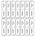 Raffle Tickets Printable Printable Party Favors