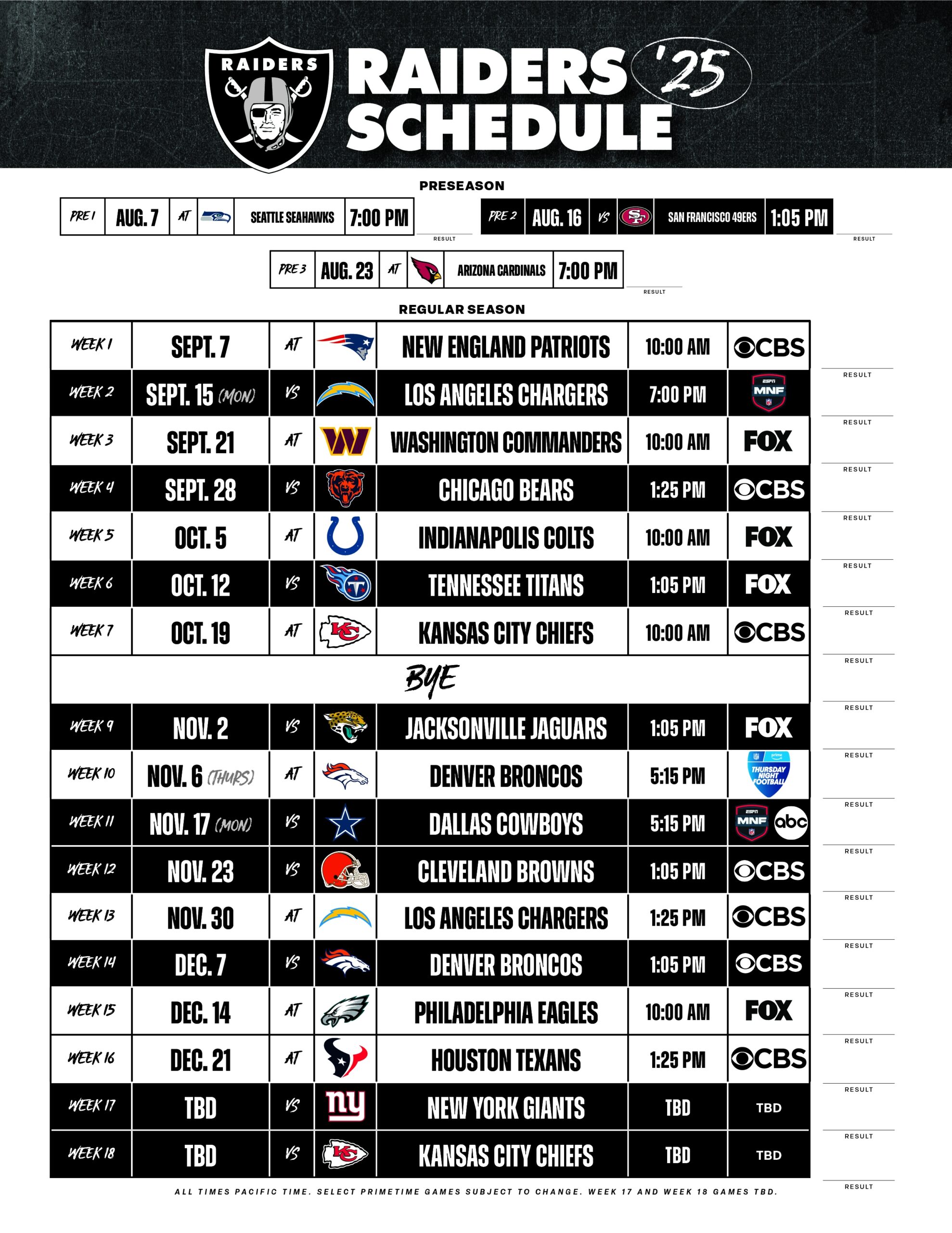 nfl 2018 printable schedule