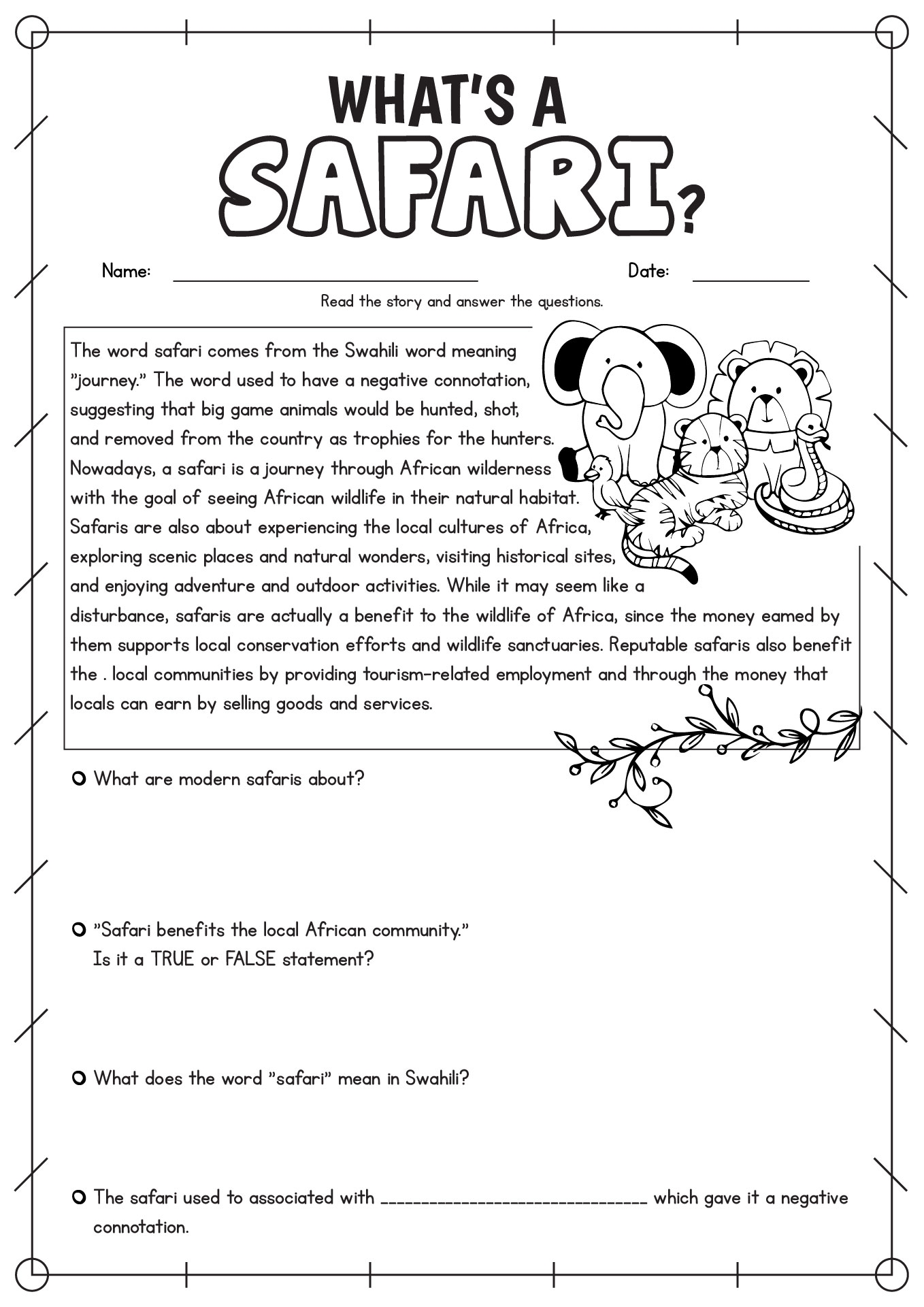 Reading Comprehension 5th Grade Worksheets Worksheets Library