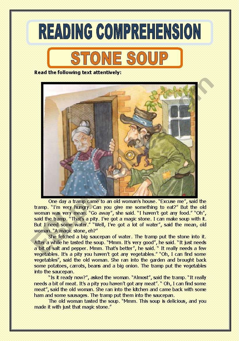 stone soup story printable