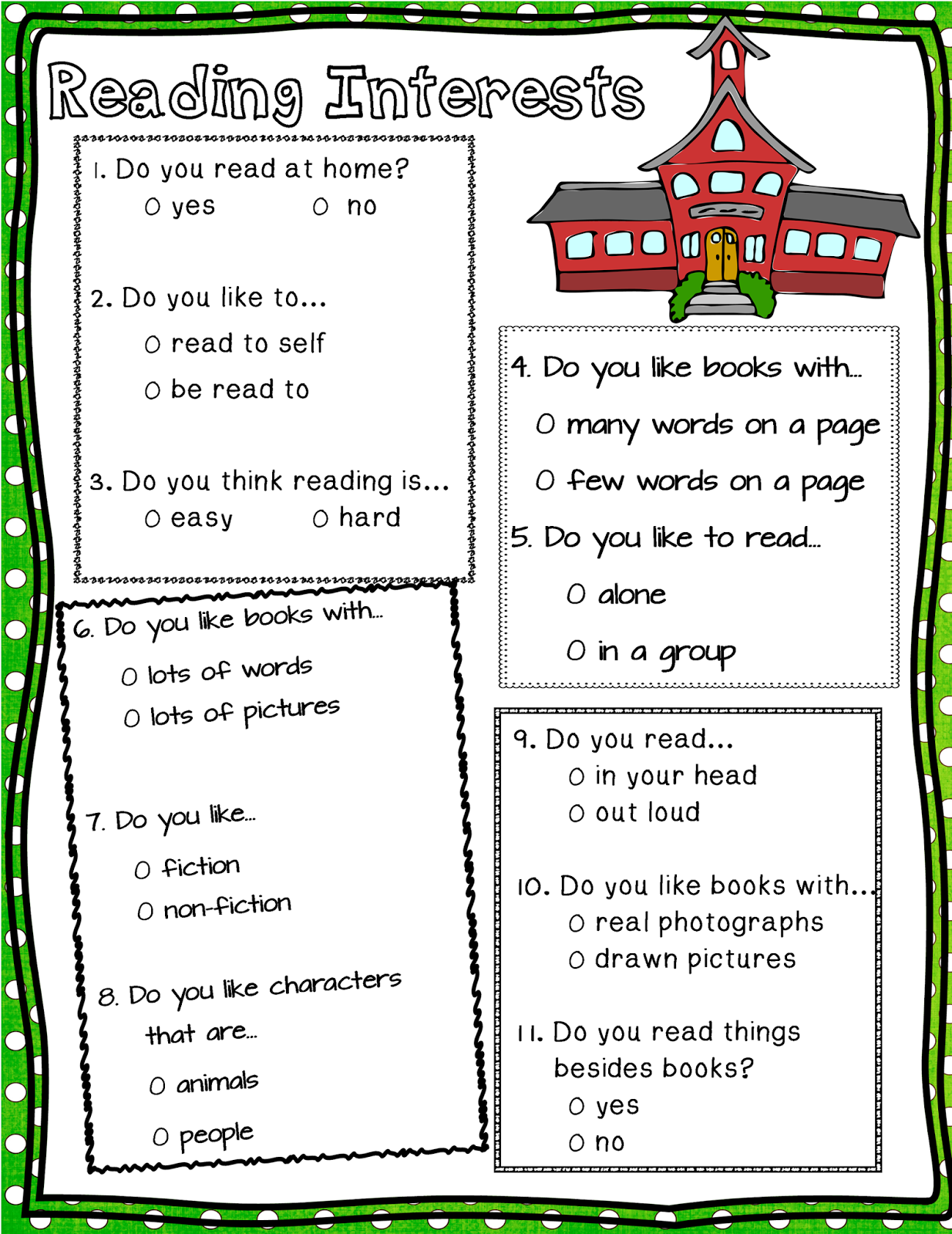 Reading Inventories Adventures In Literacy Land