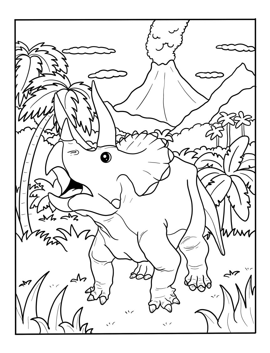 printable dinosaur coloring pages