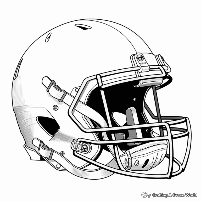 Realistic Football Coloring Pages Free U0026 Printable 
