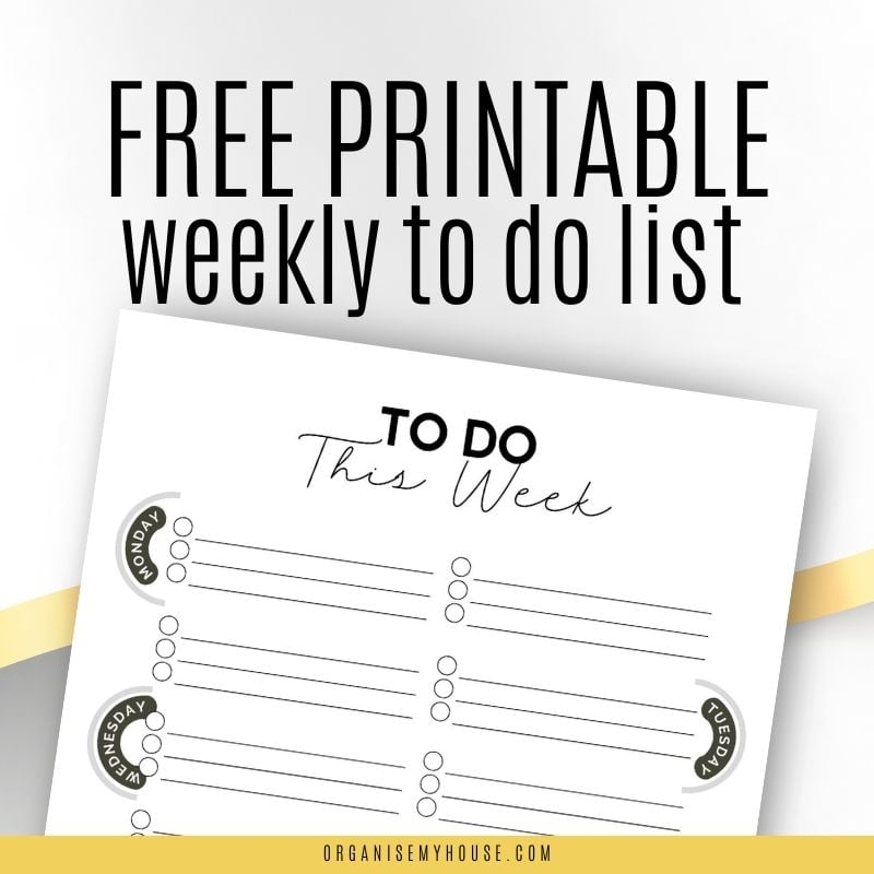 weekly to do list printable weekly to do list printable