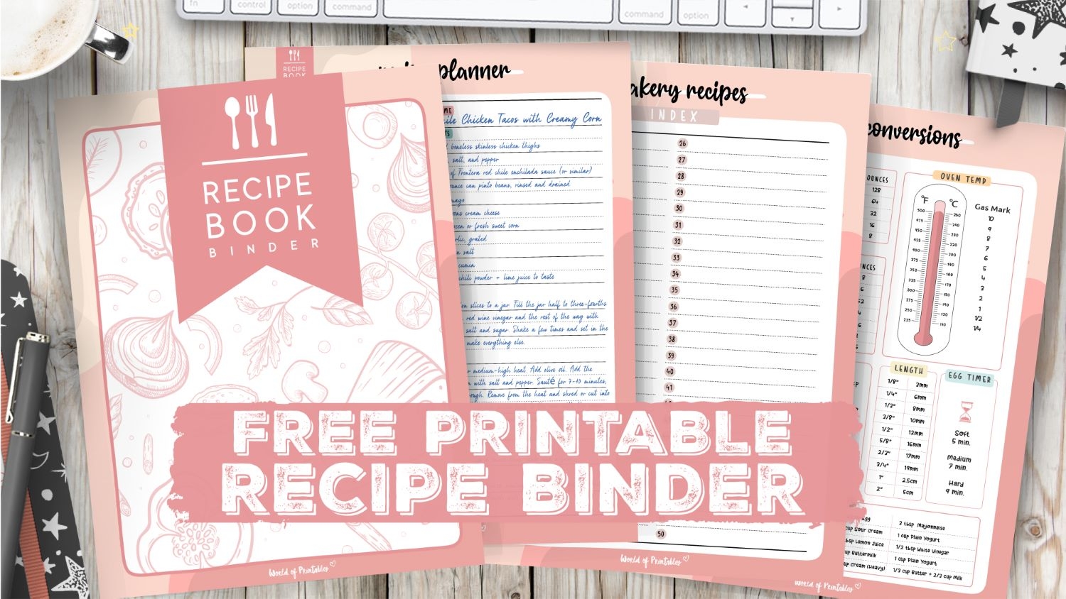 Recipe Binder Organize Your Favorite Recipes For Free