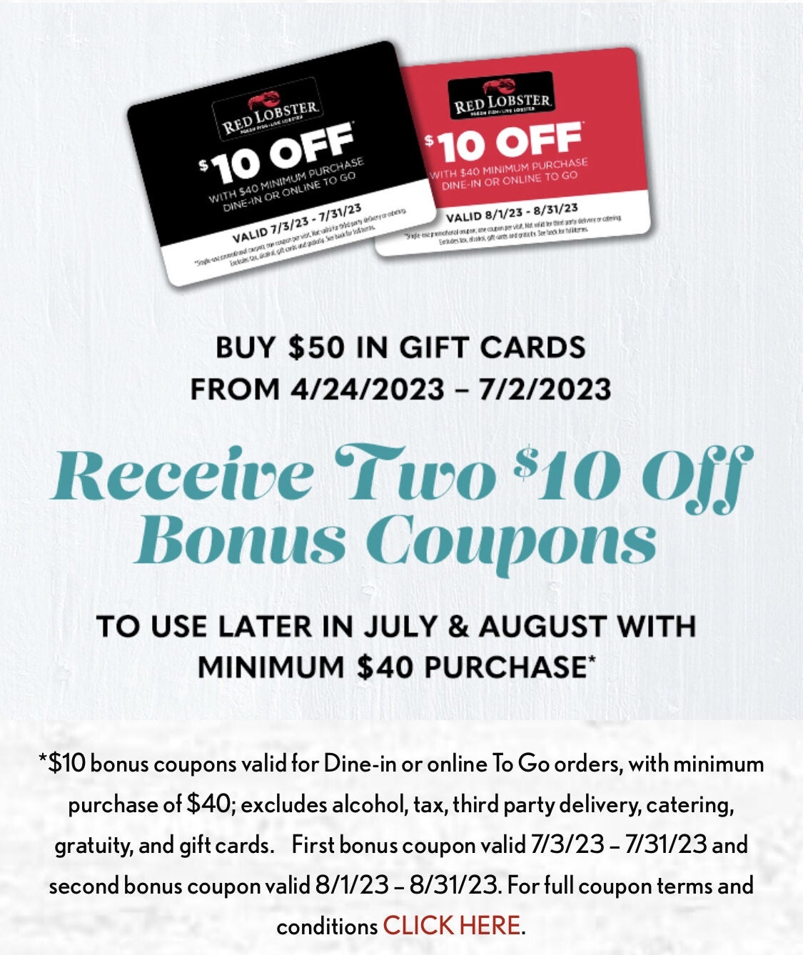 Red Lobster August 2024 Coupons And Promo Codes Worksheets Library
