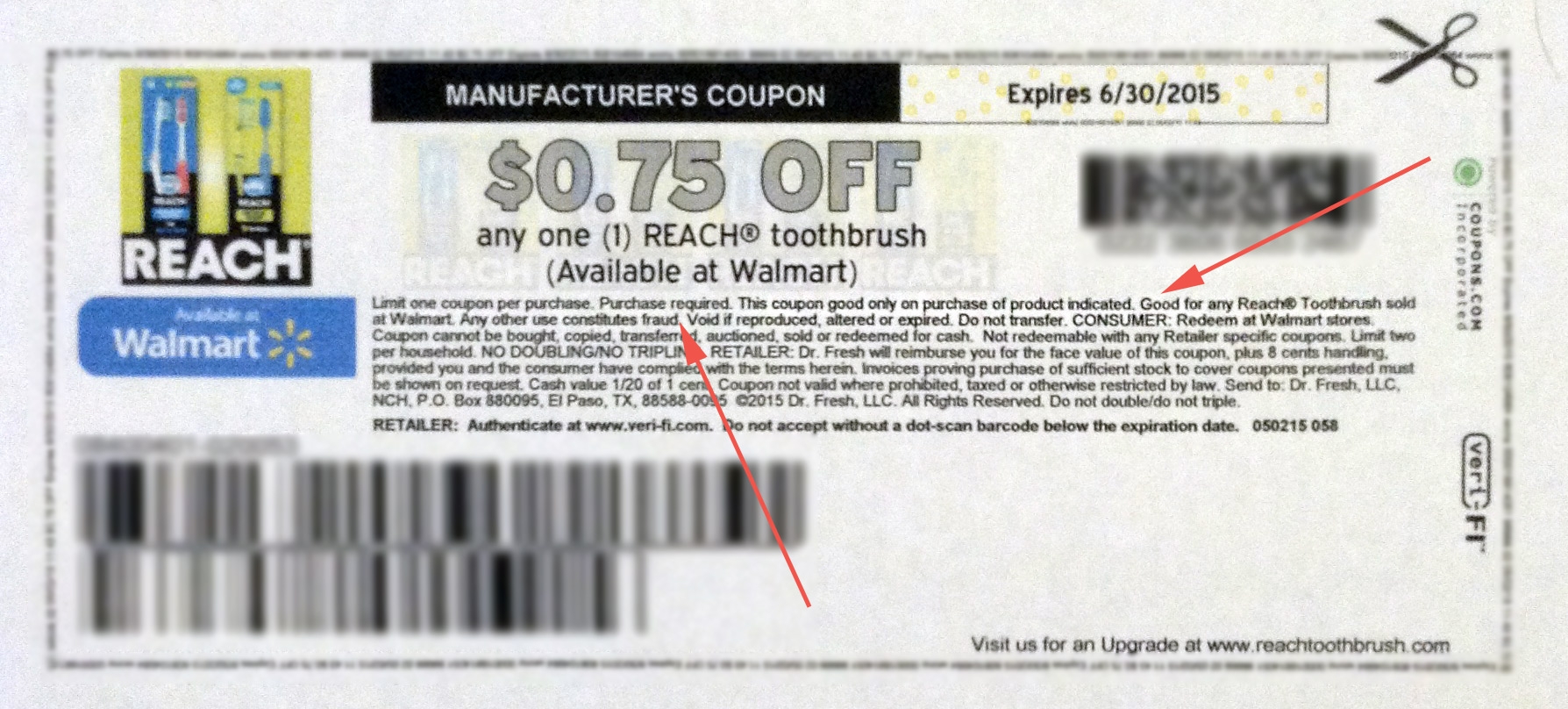 Redeemable At Walmart