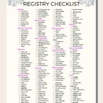 Registry Checklist Today s Bride