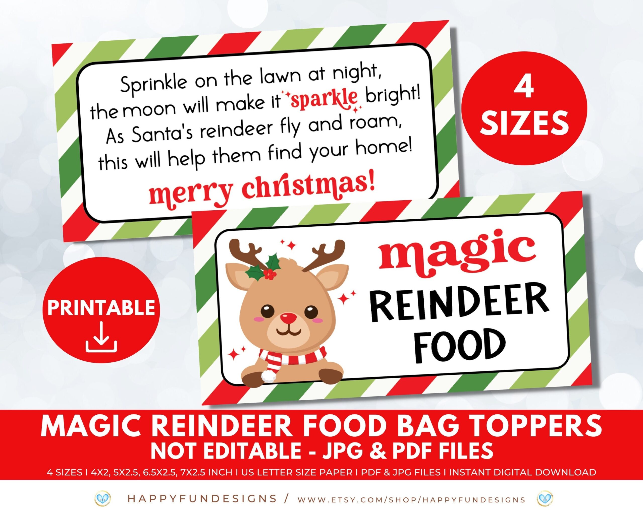 reindeer food printable free