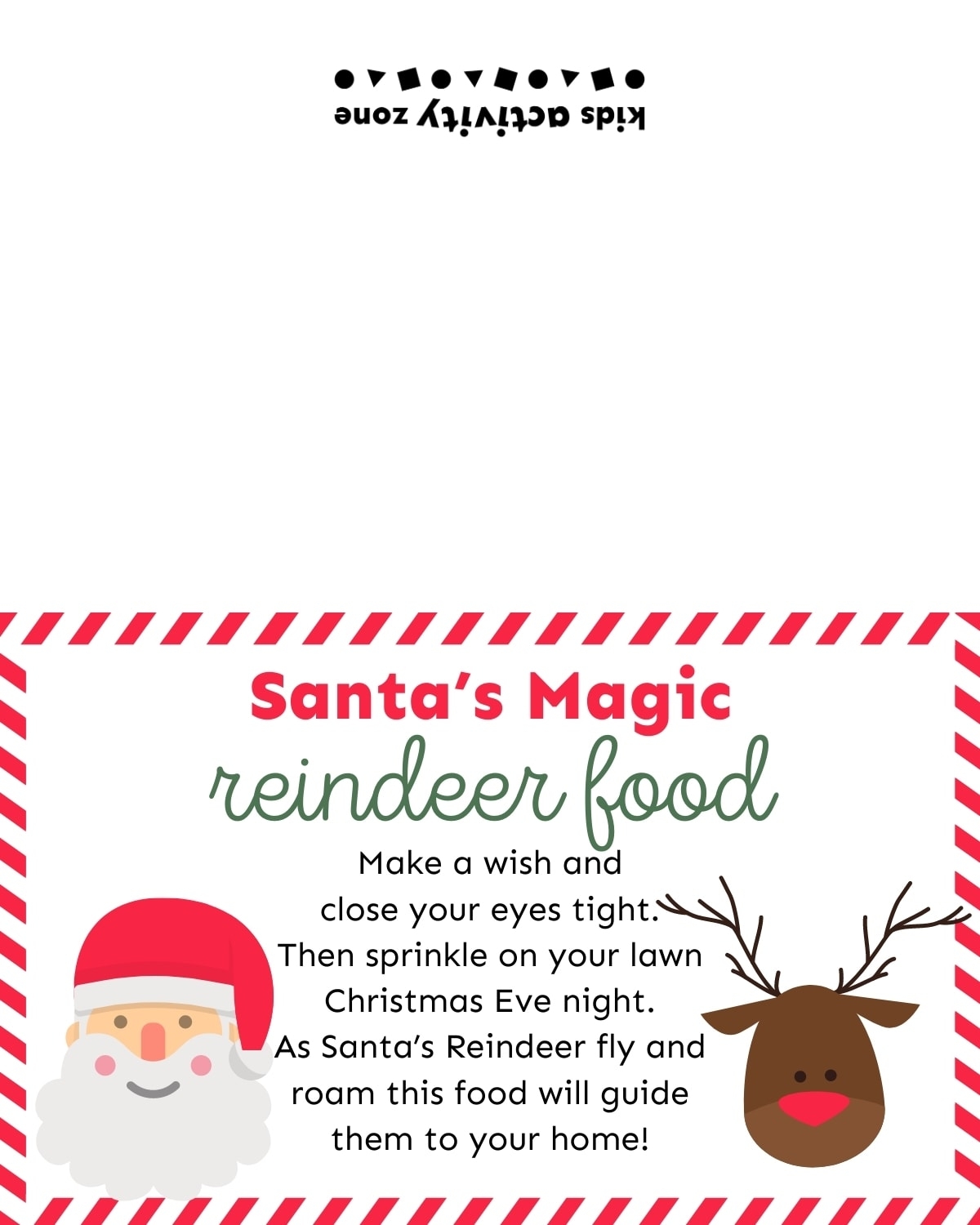 Reindeer Food Kids Activity Zone Reindeer Food Kids Activity Zone