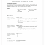 Resume Templates In MS Word Free For Download Wise
