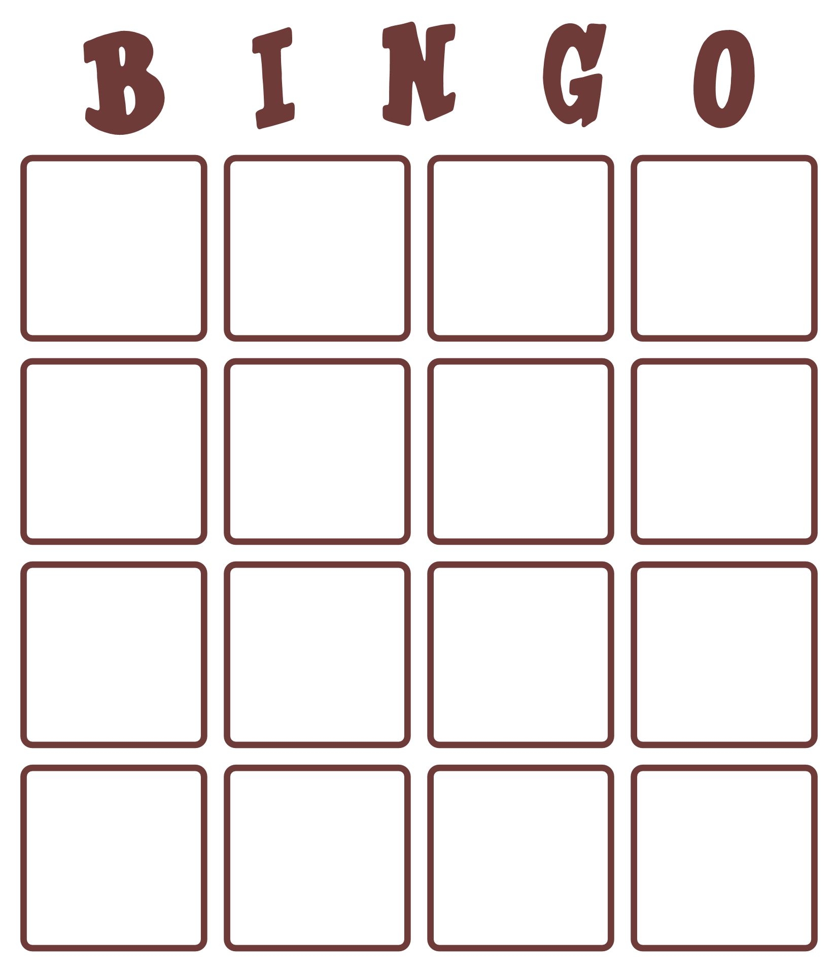 printable bingo cards 4 per page
