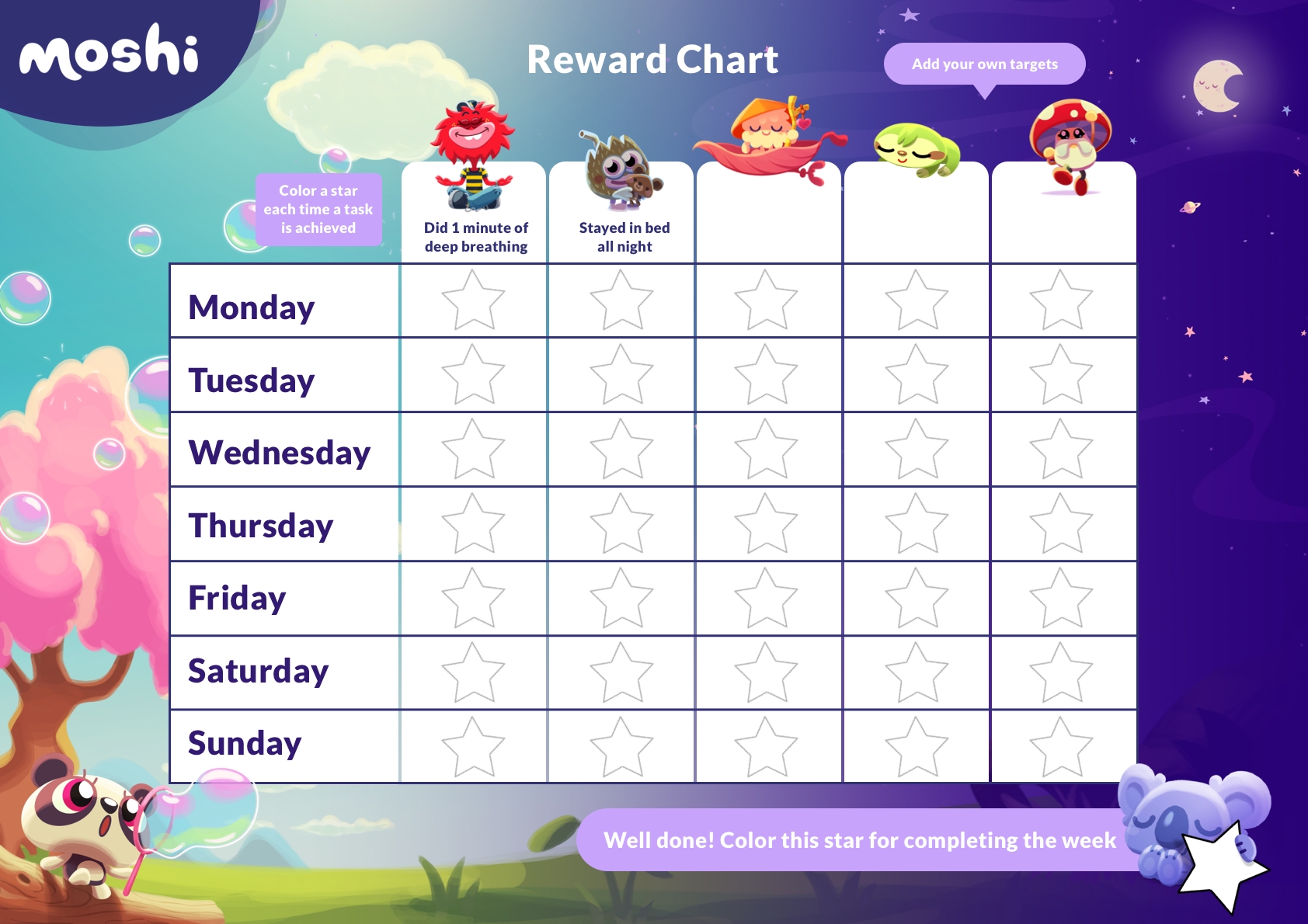 i can do it reward chart printable