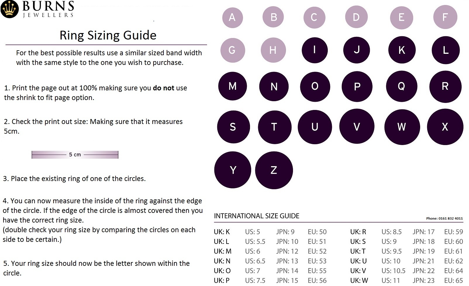 Ring Sizing