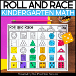 Roll And Race Kindergarten Math Roll And Cover Math Games The Printable Princess