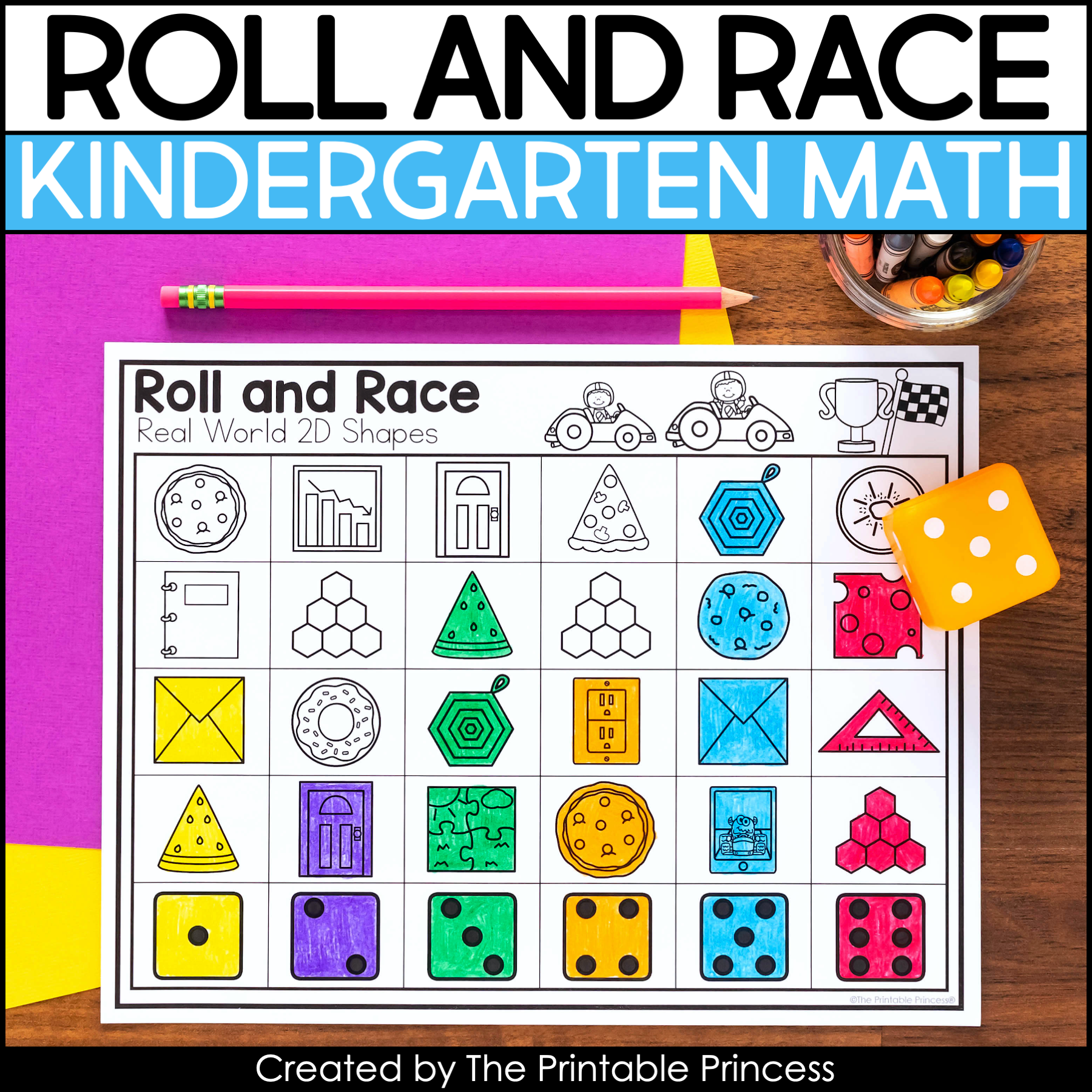 Roll And Race Kindergarten Math Roll And Cover Math Games The Printable Princess Roll And Race Kindergarten Math Roll And Cover Math Games The Printable Princess