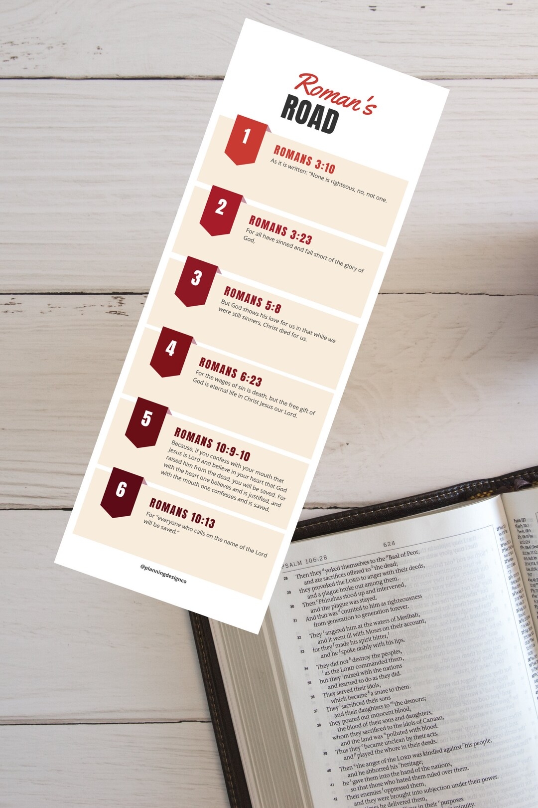 Roman s Road Printable Bookmark NIV Etsy