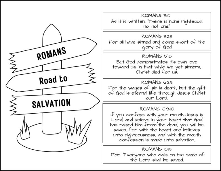 Romans Road To Salvation Kjv Printable Roman Road To Salvation