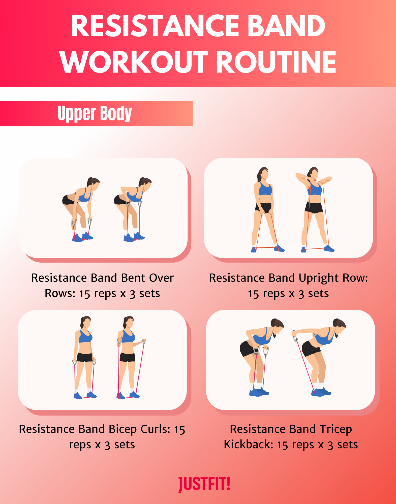 resistance band workout routine printable