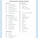 RV Checklists 6 Printable Packing Lists Campanda