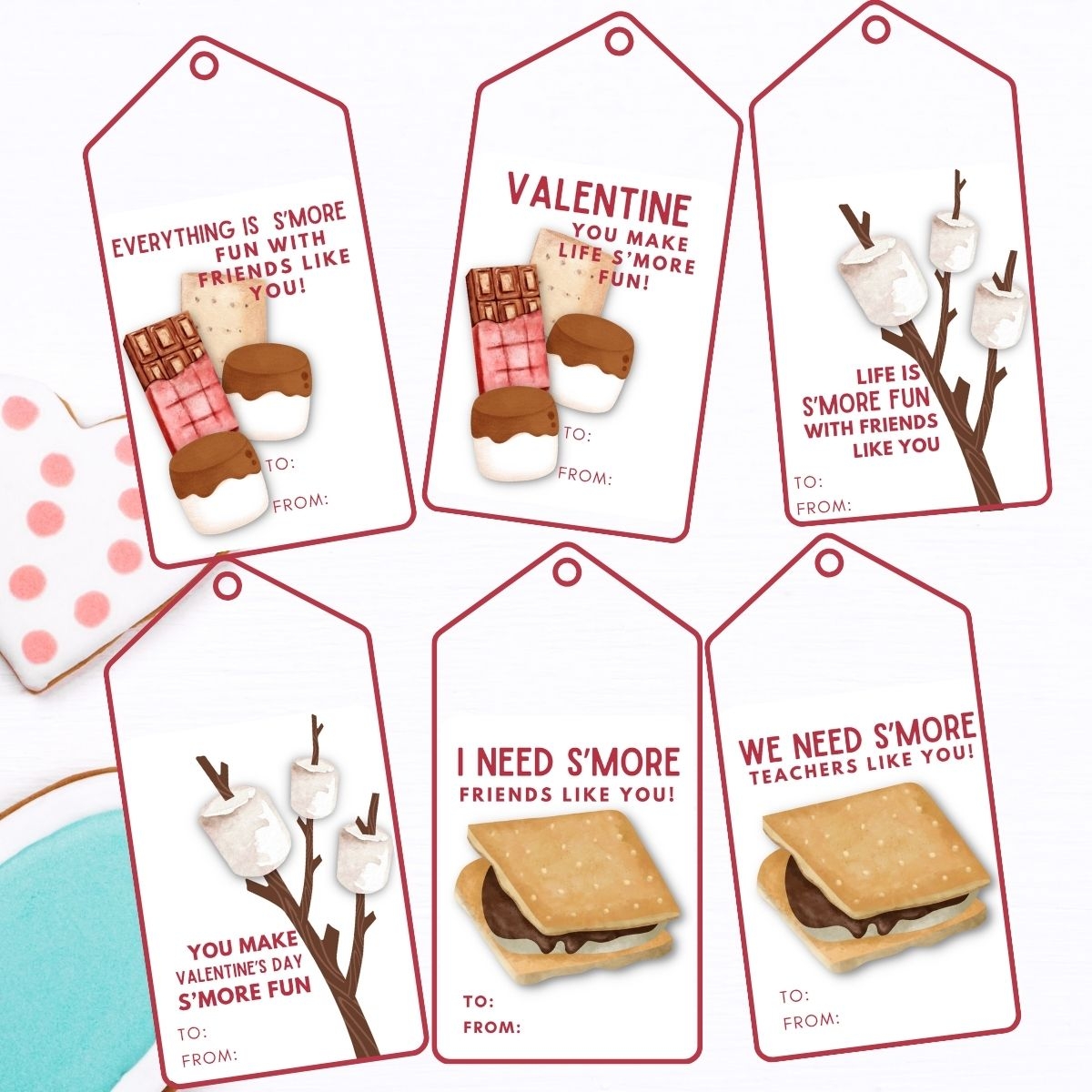 free printable smore love tags free printable smore love tags