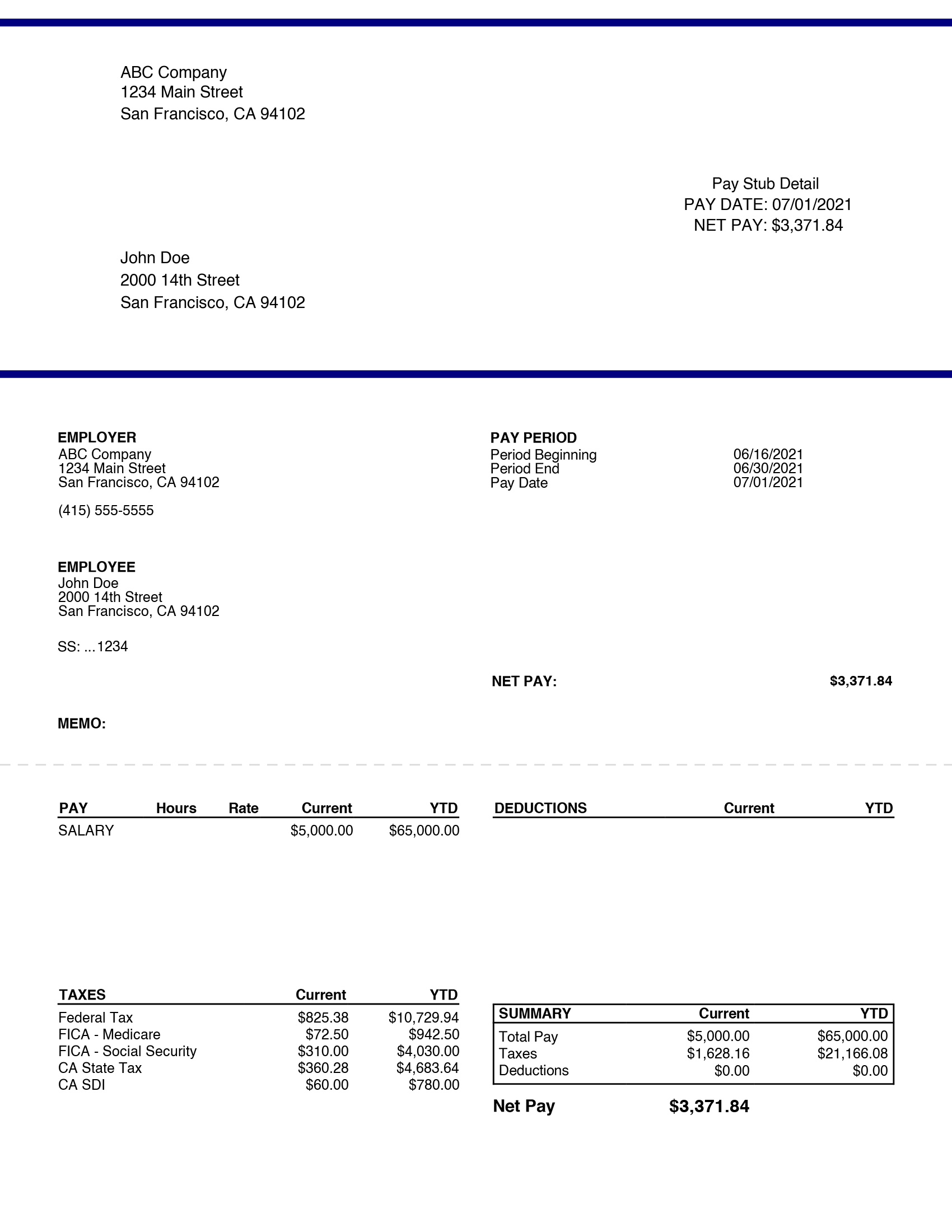 free printable pay stubs online