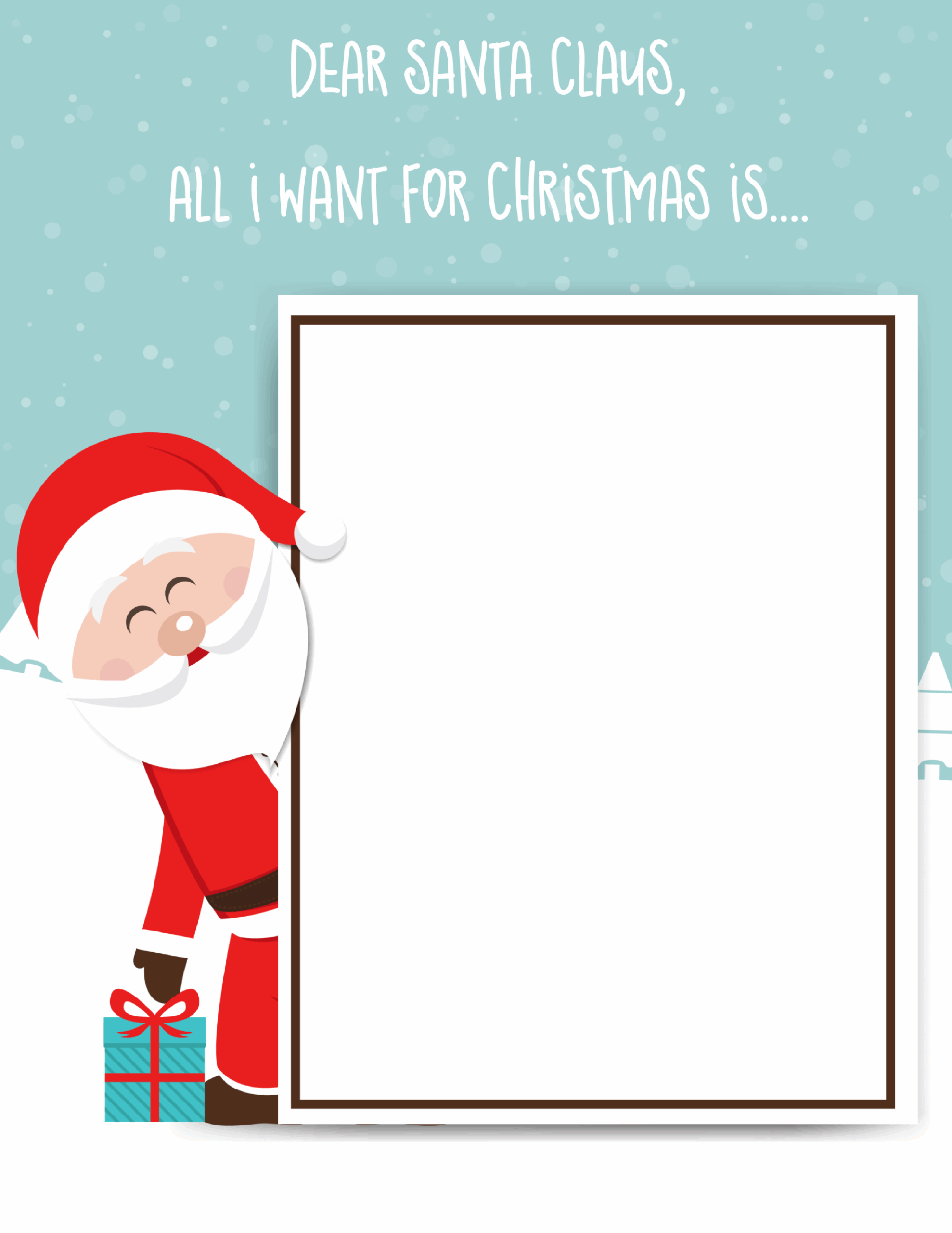 santa claus list printable
