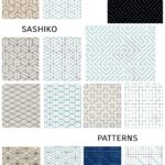 Sashiko Embroidery Japanese Patterns Set PDF Instant Download Digital Printable Etsy Australia