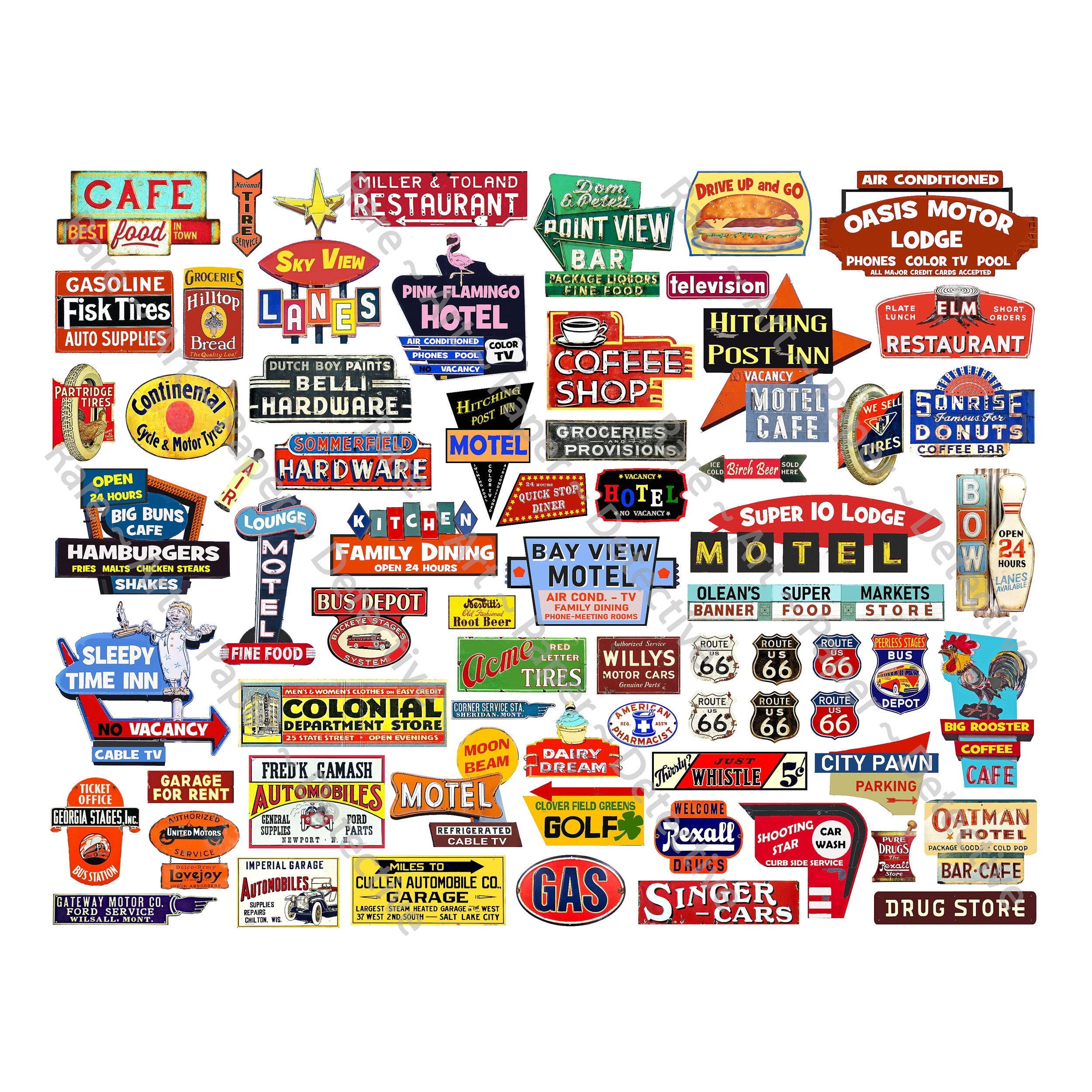 n scale printable signs