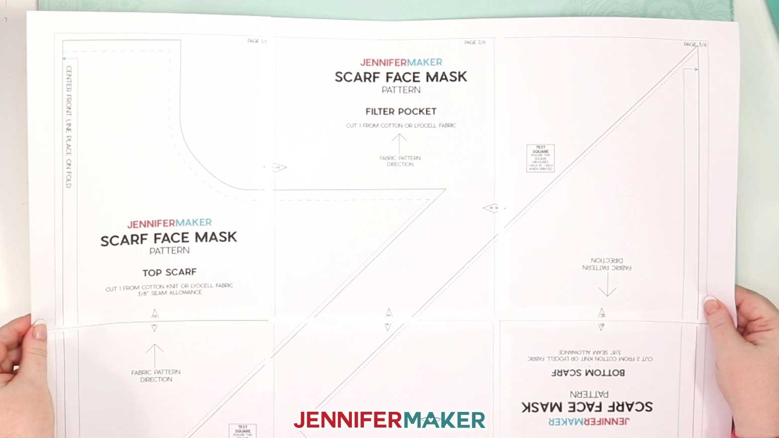 Scarf Face Mask Pattern Pretty U0026 Stylish Jennifer Maker