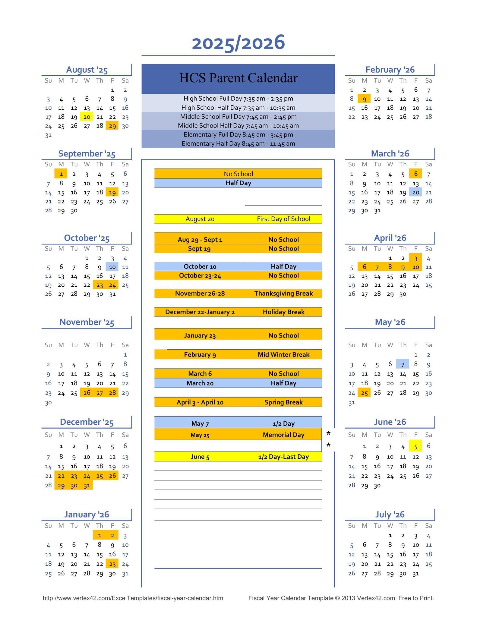School Calendar Our District Hamilton