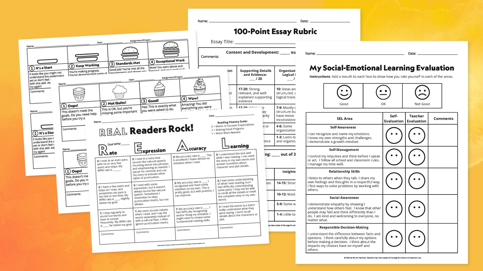 Scoring Rubric Examples For All Subjects Free Printables 