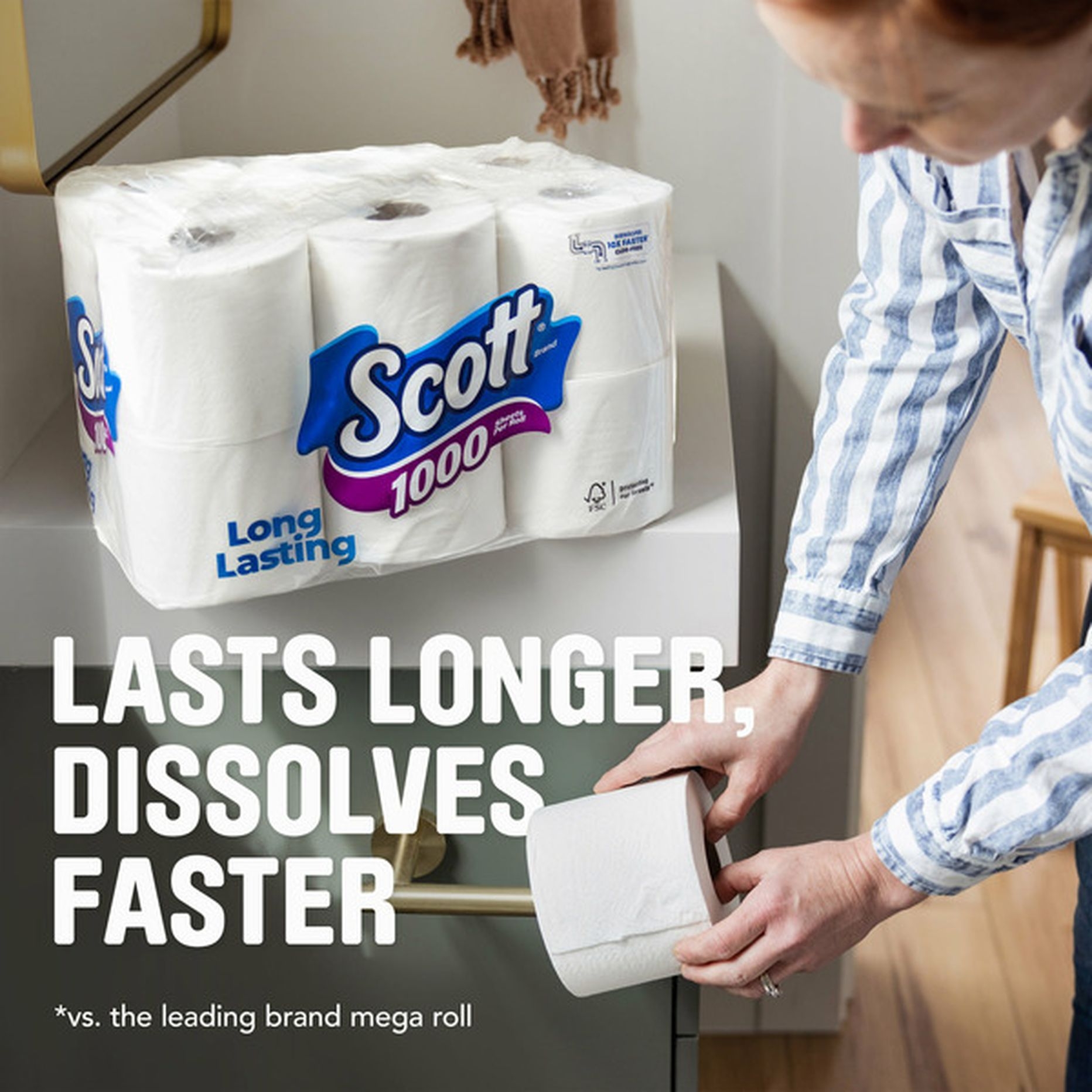 Scott 1000 Toilet Paper Septic Safe Toilet Tissue