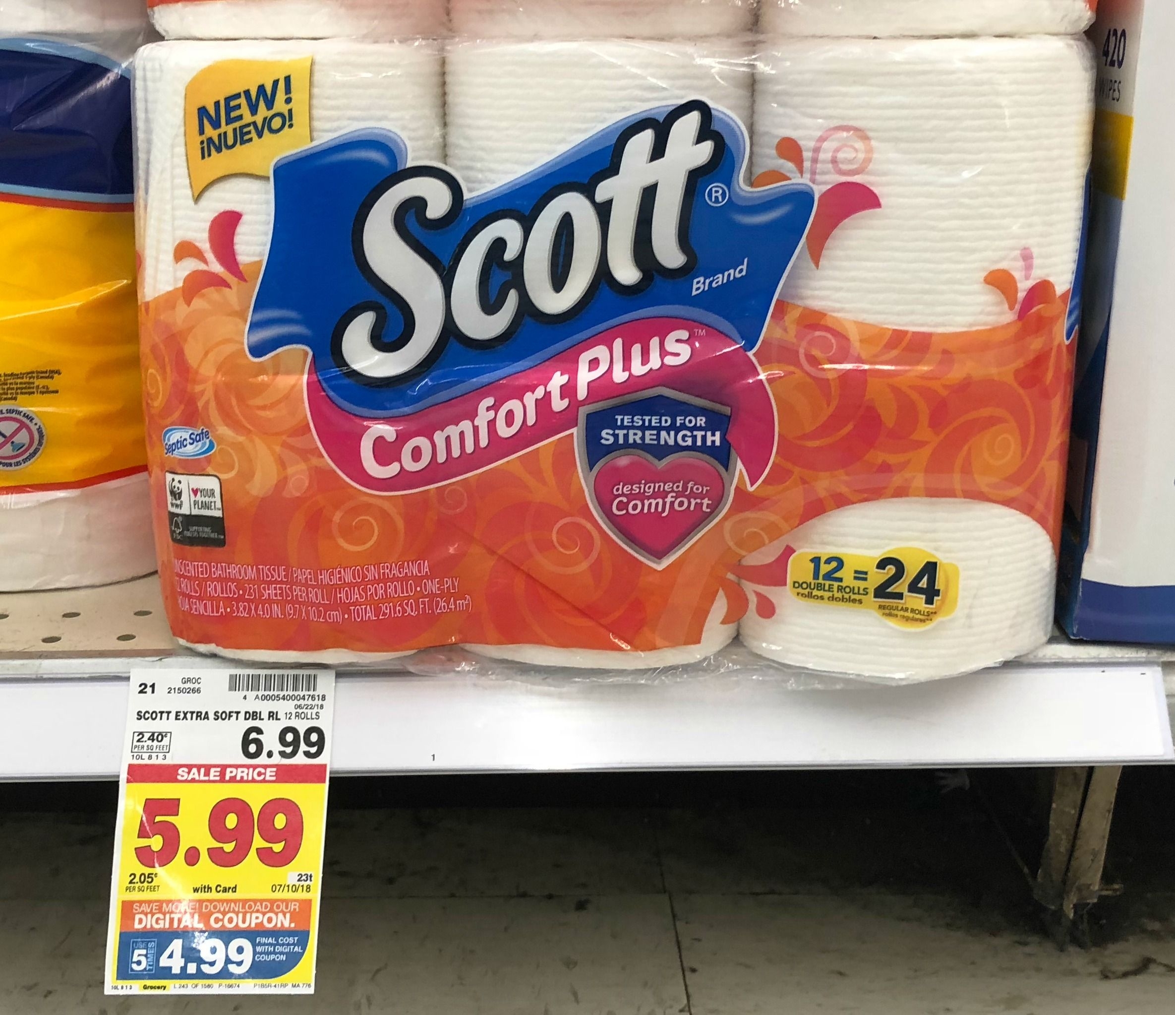 Scott Comfort Plus Toilet Paper As Low As 3 29 At Kroger Reg 6 99 Kroger Krazy