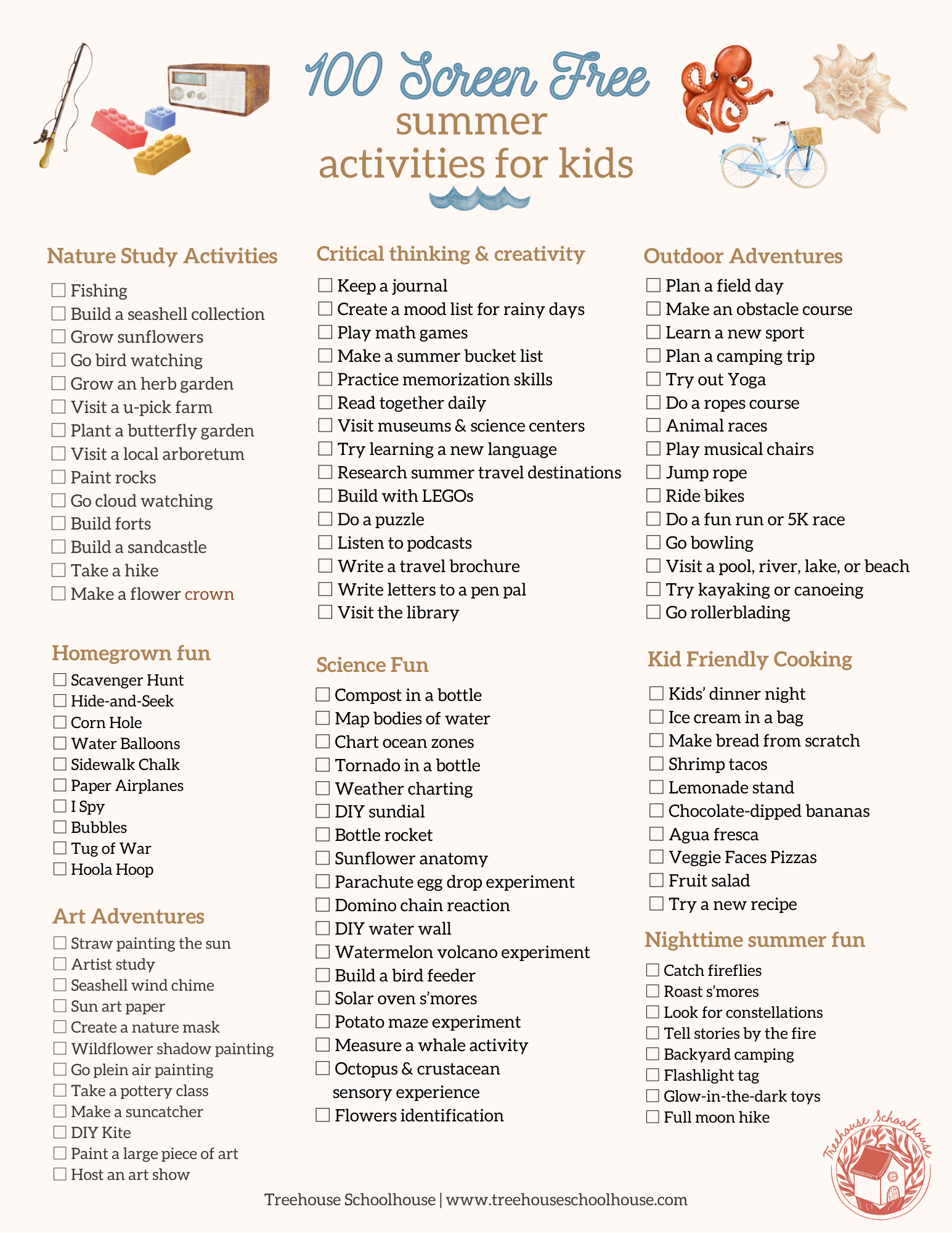 Screen Free Summer Fun 100 Engaging Activities For Kids 