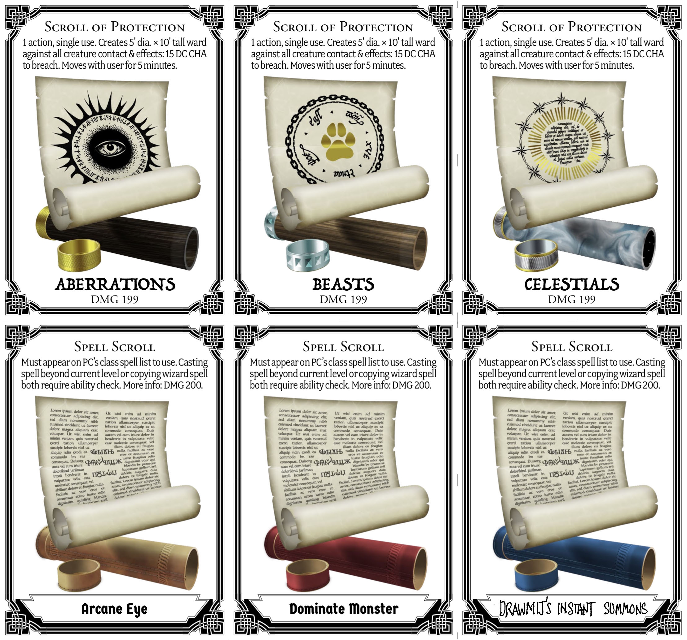 Scroll Cards For Du0026D 5e CryptoCartographer