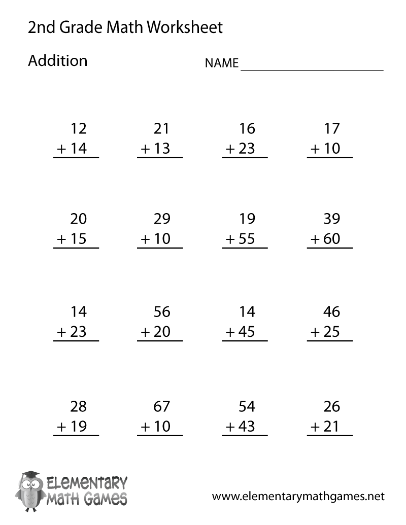 second grade printable worksheets