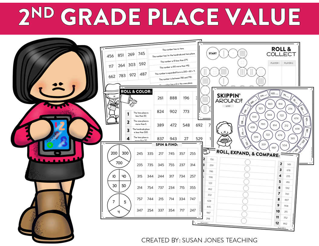 Second Grade Place Value Games Print U0026 Play