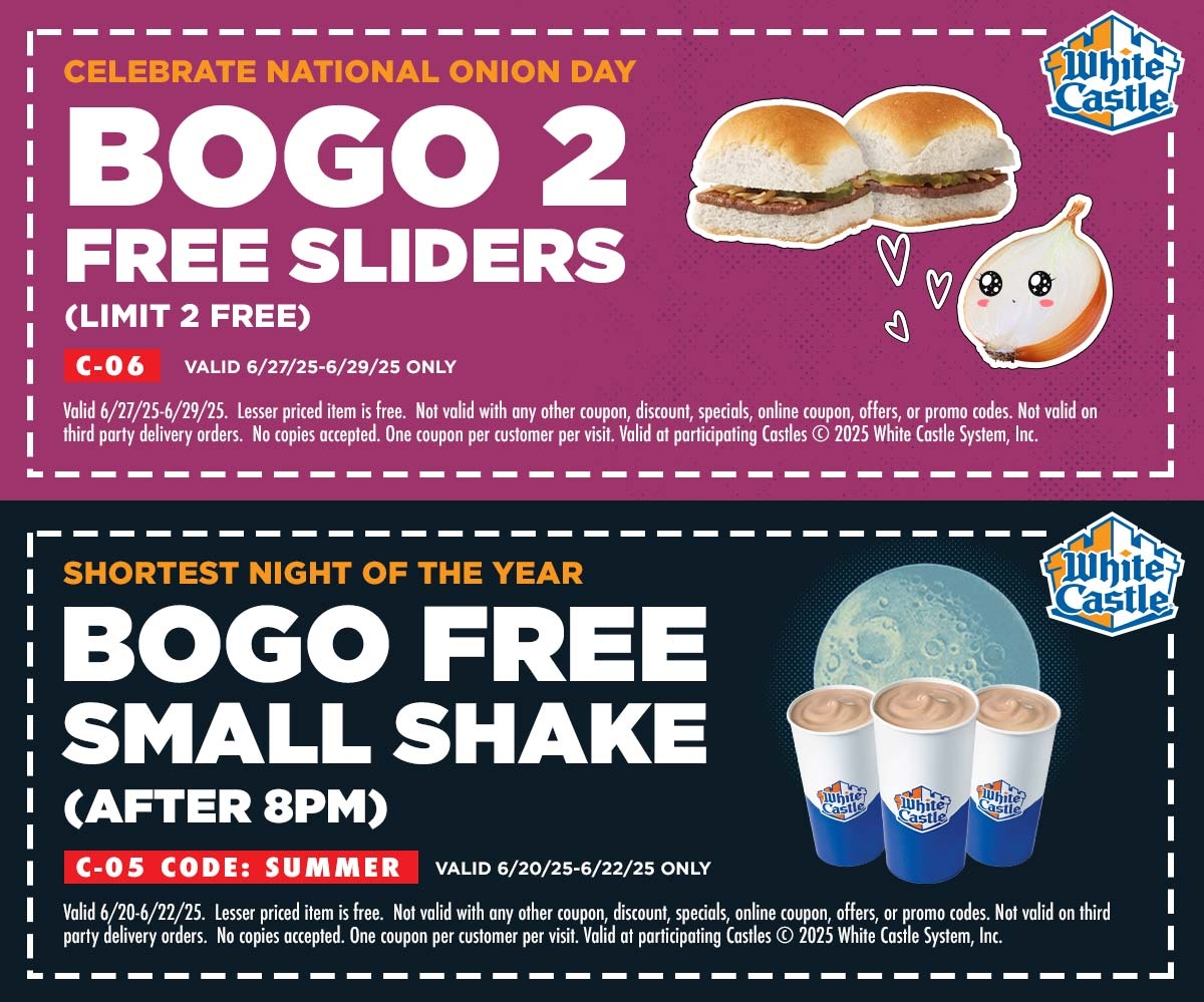 white castle coupons printable 2018