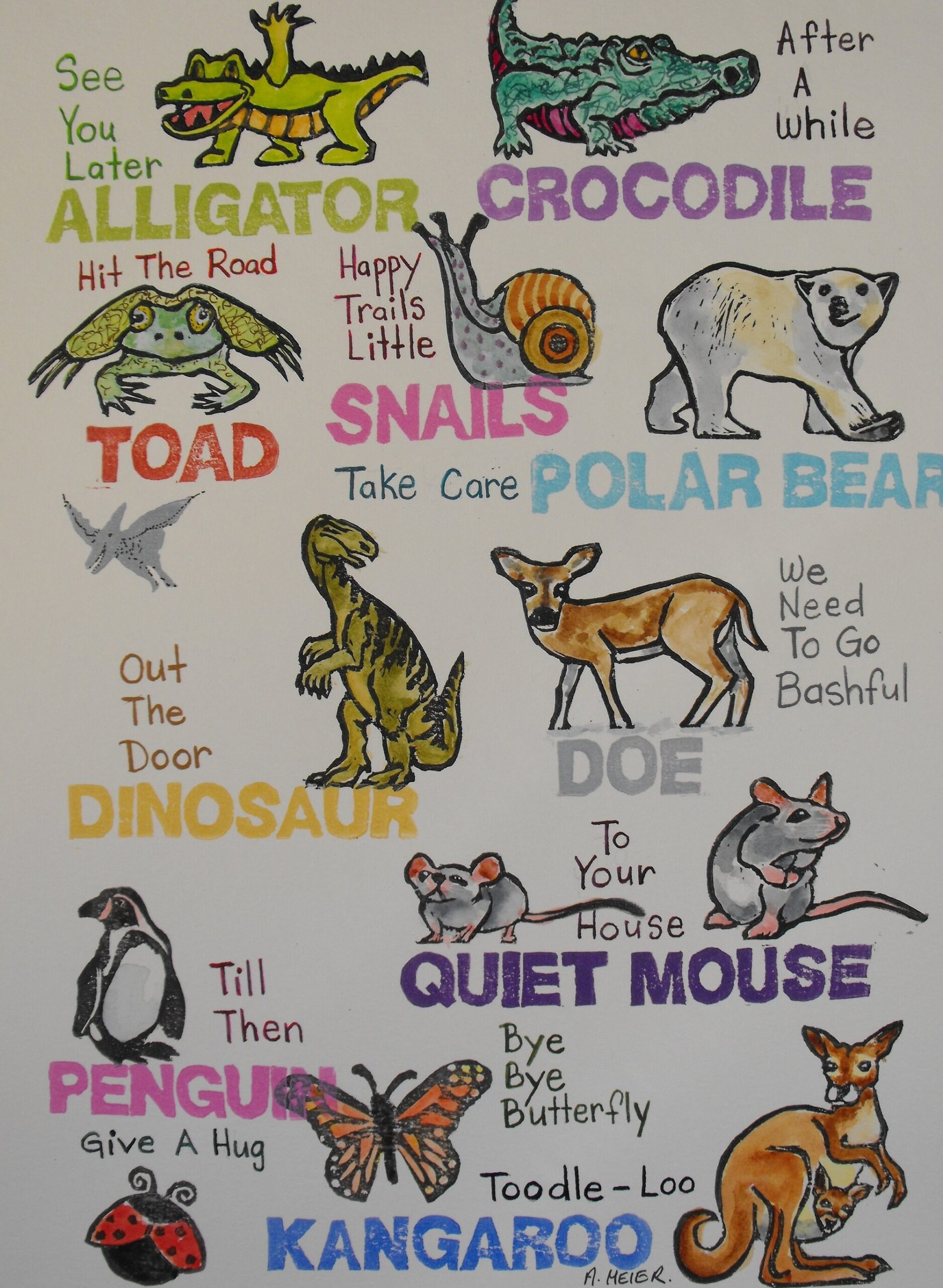 see you later alligator poem printable
