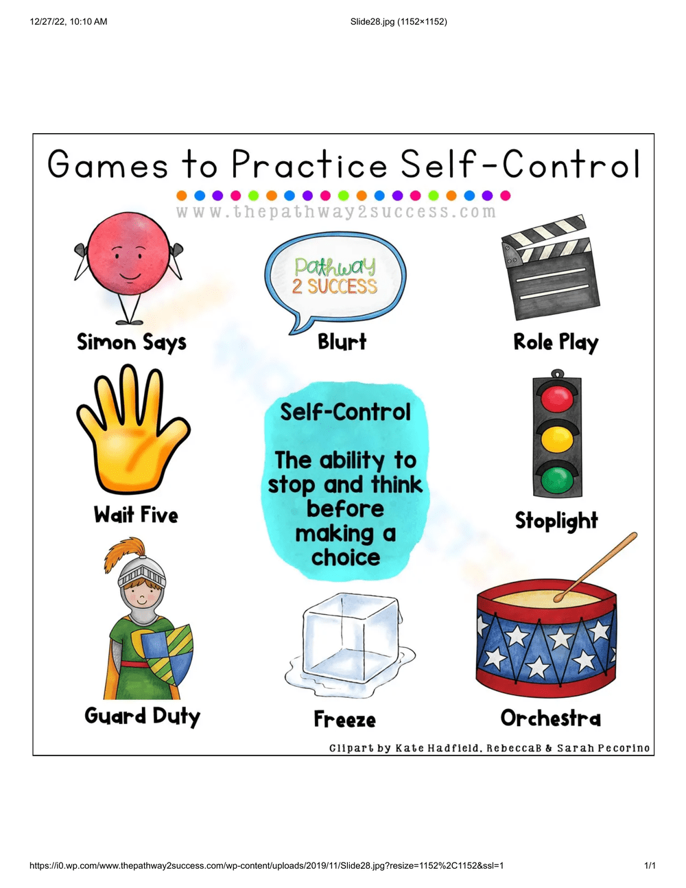 impulse control worksheets printable