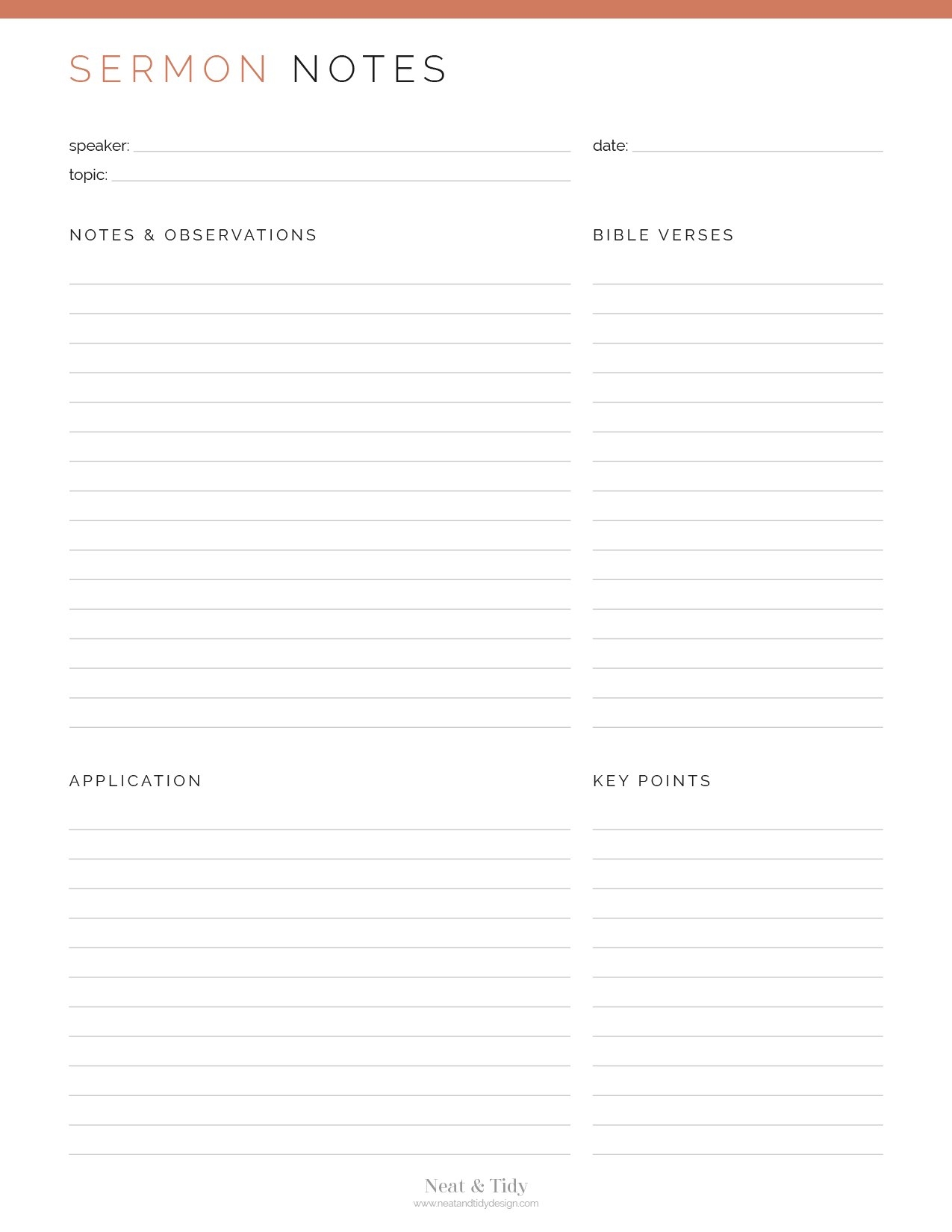 Sermon Notes